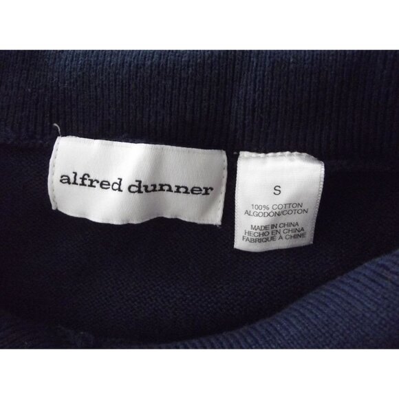 Alfred Dunner Sweater Womens Size Small blue argyle embroidered Patriotic collar - Picture 5 of 7